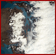 Mountains, glacier flow tracks and lake, glacial bits.